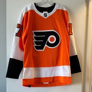Adidas 💯 authentic Philadelphia Flyers Jersey Orange with Black Accents
